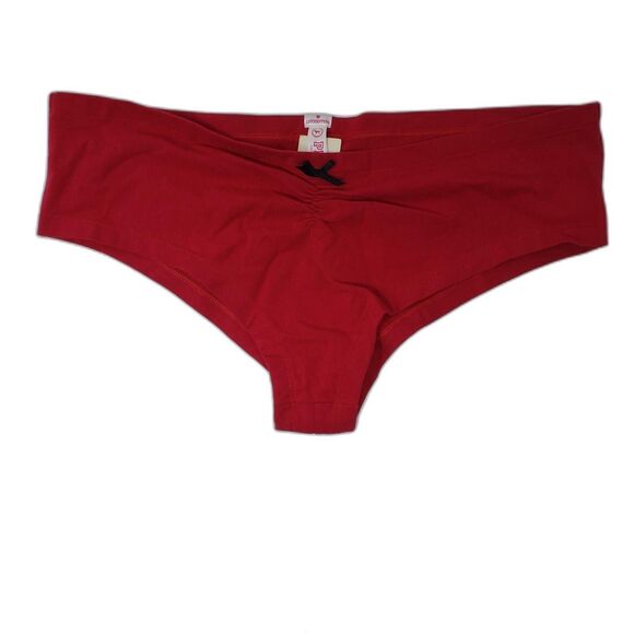 PINK Victoria's Secret Panties Womens Large Red Cheekster Hipster Underwear 2010 - Picture 3 of 10